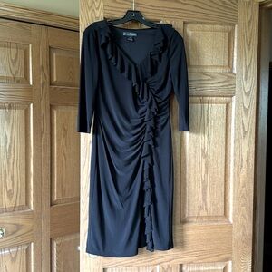Jessica Howard Black ruffle dress. Size 6